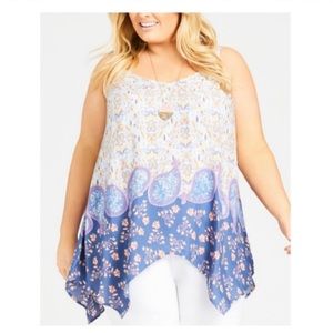 New The Scarlet Bead Handkerchief Hem Tunic Plus Size 18/20